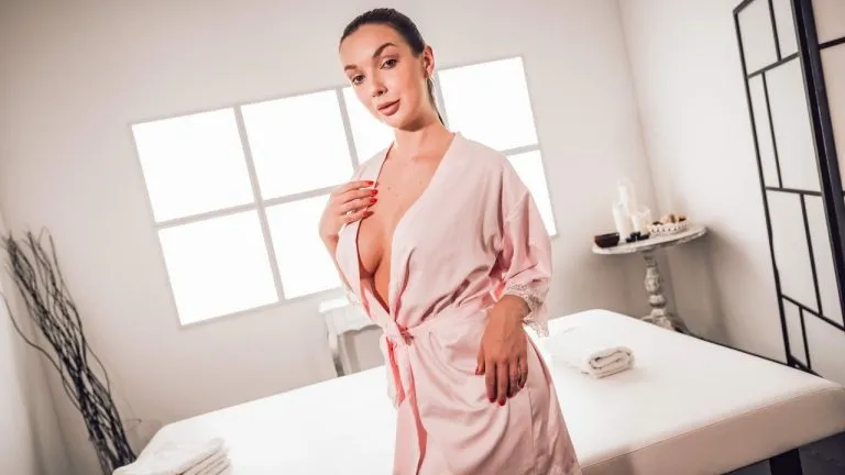 Massaged Czech Gets Cum On Tits